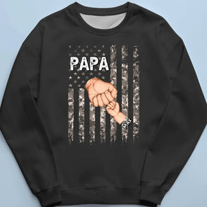 Grandpa Is Like Dad Without Rules - Family Personalized Custom Unisex T-shirt, Hoodie, Sweatshirt - New Arrival, Father's Day, Birthday Gift For Grandpa AMZ
