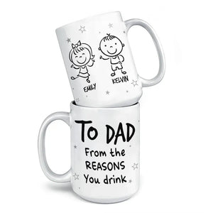 Family Is The Compass That Guides Us - Family Personalized Custom Mug - Gift For Family Members