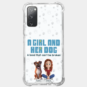 A Girl And Her Dogs - Dog Personalized Custom Clear Phone Case - Gift For Pet Owners, Pet Lovers