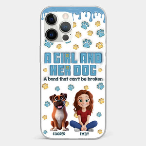 A Bond That Can't Be Broken - Dog Personalized Custom 3D Inflated Effect Printed Clear Phone Case - Gift For Pet Owners, Pet Lovers