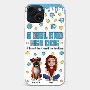 A Bond That Can't Be Broken - Dog Personalized Custom 3D Inflated Effect Printed Clear Phone Case - Gift For Pet Owners, Pet Lovers