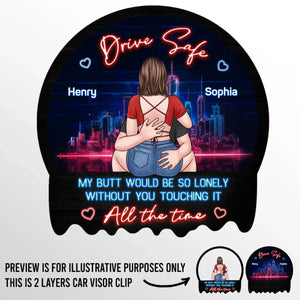 You Are The Song My Heart Sings - Couple Personalized Custom Car Visor Clip - Gift For Husband Wife, Anniversary