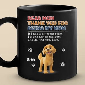 I Woof You, Now Gimme Treats - Dog Personalized Custom Black Mug - Gift For Pet Owners, Pet Lovers