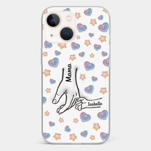 A Bond That Warms The Heart - Family Personalized Custom 3D Inflated Effect Printed Clear Phone Case - Mother's Day, Gift For Mom, Grandma