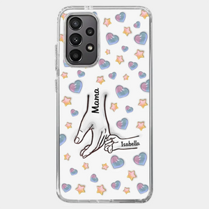 A Bond That Warms The Heart - Family Personalized Custom 3D Inflated Effect Printed Clear Phone Case - Mother's Day, Gift For Mom, Grandma
