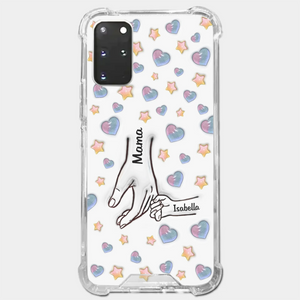 A Bond That Warms The Heart - Family Personalized Custom 3D Inflated Effect Printed Clear Phone Case - Mother's Day, Gift For Mom, Grandma