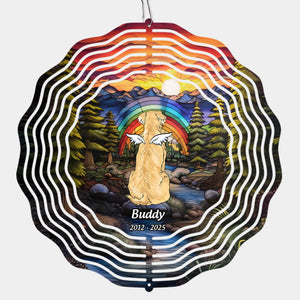 In My Heart, You’re Never Gone - Memorial Personalized Custom Wind Spinner - Sympathy Gift For Pet Owners, Pet Lovers