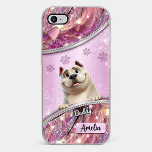 Dog Mom’s Favorite Companion - Dog Personalized Custom Clear Phone Case - Gift For Pet Owners, Pet Lovers
