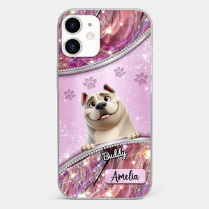 Dog Mom’s Favorite Companion - Dog Personalized Custom Clear Phone Case - Gift For Pet Owners, Pet Lovers