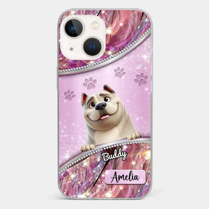 Dog Mom’s Favorite Companion - Dog Personalized Custom Clear Phone Case - Gift For Pet Owners, Pet Lovers