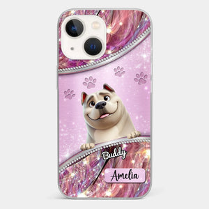 Dog Mom’s Favorite Companion - Dog Personalized Custom Clear Phone Case - Gift For Pet Owners, Pet Lovers