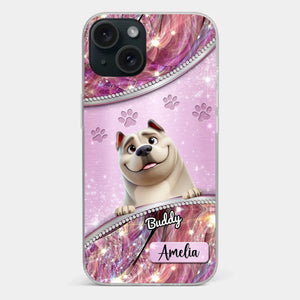 Dog Mom’s Favorite Companion - Dog Personalized Custom Clear Phone Case - Gift For Pet Owners, Pet Lovers