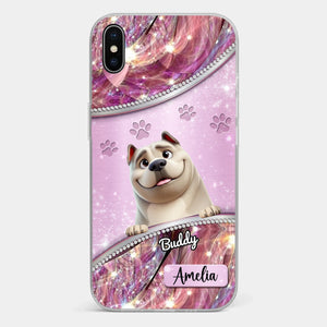 Dog Mom’s Favorite Companion - Dog Personalized Custom Clear Phone Case - Gift For Pet Owners, Pet Lovers