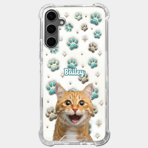 Custom Photo Cuteness Overload In Every Call - Dog & Cat Personalized Custom 3D Inflated Effect Printed Clear Phone Case - Gift For Pet Owners, Pet Lover