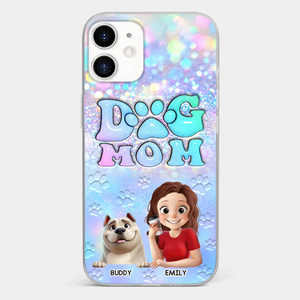 She’s The Mom, I’m The Boss - Dog Personalized Custom Clear Phone Case - Mother's Day, Gift For Pet Owners, Pet Lovers