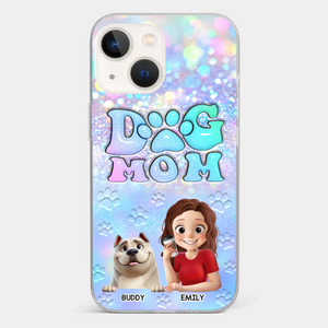 She’s The Mom, I’m The Boss - Dog Personalized Custom Clear Phone Case - Mother's Day, Gift For Pet Owners, Pet Lovers