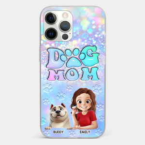 She’s The Mom, I’m The Boss - Dog Personalized Custom Clear Phone Case - Mother's Day, Gift For Pet Owners, Pet Lovers