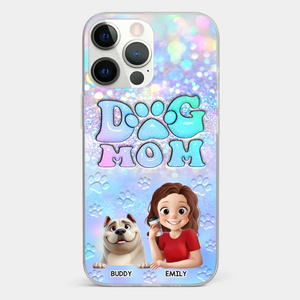 She’s The Mom, I’m The Boss - Dog Personalized Custom Clear Phone Case - Mother's Day, Gift For Pet Owners, Pet Lovers