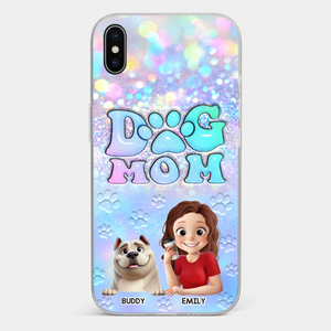 She’s The Mom, I’m The Boss - Dog Personalized Custom Clear Phone Case - Mother's Day, Gift For Pet Owners, Pet Lovers