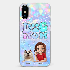 She’s The Mom, I’m The Boss - Dog Personalized Custom Clear Phone Case - Mother's Day, Gift For Pet Owners, Pet Lovers