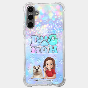 She’s The Mom, I’m The Boss - Dog Personalized Custom Clear Phone Case - Mother's Day, Gift For Pet Owners, Pet Lovers