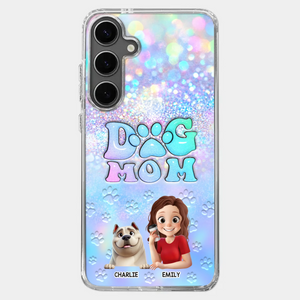 She’s The Mom, I’m The Boss - Dog Personalized Custom Clear Phone Case - Mother's Day, Gift For Pet Owners, Pet Lovers