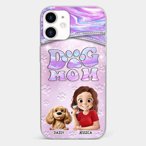 Dog Mom Mode, Always On - Dog Personalized Custom Clear Phone Case - Mother's Day, Gift For Pet Owners, Pet Lovers