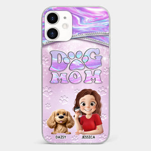 Dog Mom Mode, Always On - Dog Personalized Custom Clear Phone Case - Mother's Day, Gift For Pet Owners, Pet Lovers