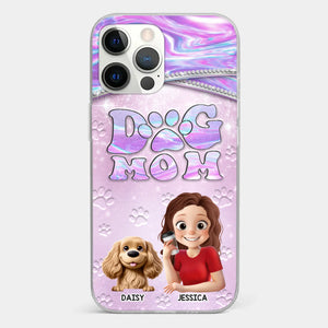 Dog Mom Mode, Always On - Dog Personalized Custom Clear Phone Case - Mother's Day, Gift For Pet Owners, Pet Lovers