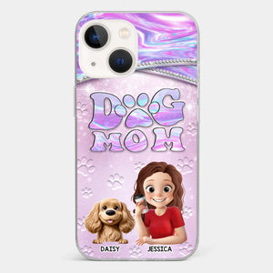 Dog Mom Mode, Always On - Dog Personalized Custom Clear Phone Case - Mother's Day, Gift For Pet Owners, Pet Lovers