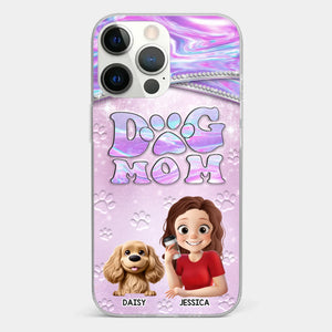 Dog Mom Mode, Always On - Dog Personalized Custom Clear Phone Case - Mother's Day, Gift For Pet Owners, Pet Lovers