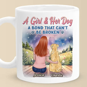 Unspoken Love, Unbreakable Bond - Dog Personalized Custom Mug - Mother's Day, Gift For Pet Owners, Pet Lovers