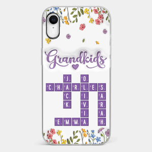 Tiny Names, Endless Love - Family Personalized Custom 3D Inflated Effect Printed Clear Phone Case - Mother's Day, Gift For Mom, Grandma