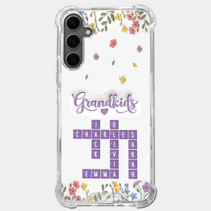 Tiny Names, Endless Love - Family Personalized Custom 3D Inflated Effect Printed Clear Phone Case - Mother's Day, Gift For Mom, Grandma