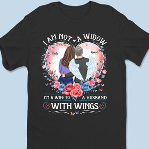 A Wife’s Love Is Eternal - Memorial Personalized Custom Unisex T-shirt, Premium T-shirt, Hoodie - Sympathy Gift For Husband Wife, Anniversary