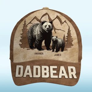 Where Papa Leads, Cubs Follow - Family Personalized Custom Hat, All Over Print Classic Cap - Father's Day, Gift For Dad, Grandpa