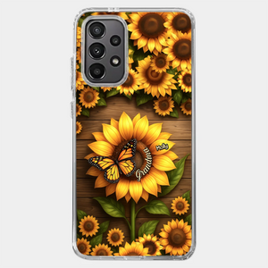 Planted With Love, Blossomed With Grandkids - Family Personalized Custom Clear Phone Case - Mother's Day, Gift For Mom, Grandma