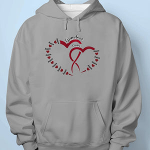 Love Begins With Her, And Grows With Us - Family Personalized Custom Unisex T-shirt, Premium T-shirt, Hoodie - Mother's Day, Gift For Mom, Grandma