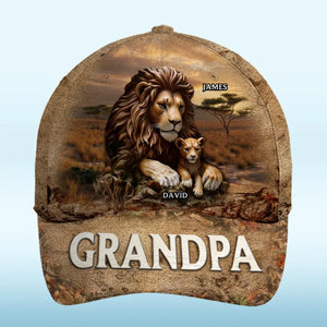 Roaring With Love - Family Personalized Custom Hat, All Over Print Classic Cap - Father's Day, Gift For Dad, Grandpa