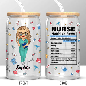 Nursing Isn’t A Job, It’s A Superpower - Nurse Personalized Custom Glass Cup, Iced Coffee Cup - Appreciation, Thank You Gift, Nurse Life, Doctor Life