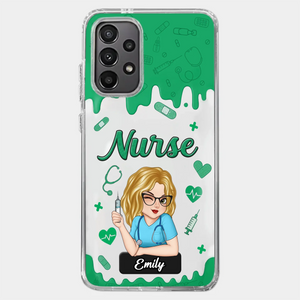 Born To Care, Trained To Heal - Nurse Personalized Custom Clear Phone Case - Appreciation, Thank You Gift, Nurse Life, Doctor Life