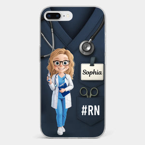 Caring Is My Superpower - Nurse Personalized Custom Clear Phone Case - Appreciation, Thank You Gift, Nurse Life, Doctor Life