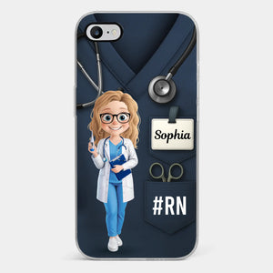 Caring Is My Superpower - Nurse Personalized Custom Clear Phone Case - Appreciation, Thank You Gift, Nurse Life, Doctor Life