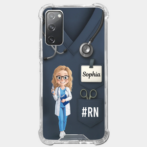Caring Is My Superpower - Nurse Personalized Custom Clear Phone Case - Appreciation, Thank You Gift, Nurse Life, Doctor Life