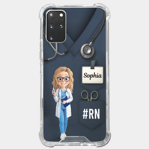 Caring Is My Superpower - Nurse Personalized Custom Clear Phone Case - Appreciation, Thank You Gift, Nurse Life, Doctor Life