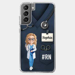 Caring Is My Superpower - Nurse Personalized Custom Clear Phone Case - Appreciation, Thank You Gift, Nurse Life, Doctor Life