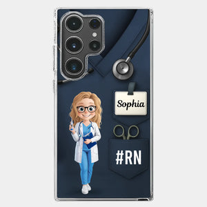 Caring Is My Superpower - Nurse Personalized Custom Clear Phone Case - Appreciation, Thank You Gift, Nurse Life, Doctor Life