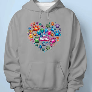 Pawfectly Colorful Heart - Dog Personalized Custom Unisex T-shirt, Premium T-shirt, Hoodie - Mother's Day, Gift For Pet Owners, Pet Lovers