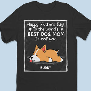Custom Photo To The Best Dog Dad, I Woof You - Dog Personalized Custom Unisex T-shirt, Premium T-shirt, Hoodie - Mother's Day, Father's Day, Gift For Pet Owners, Pet Lovers