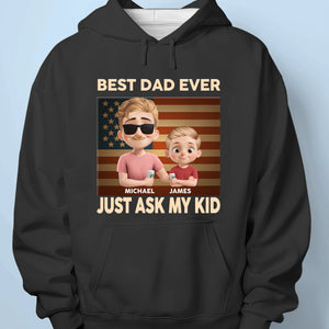 Proud Dad Of Awesome Kids - Family Personalized Custom Unisex T-shirt, Premium T-shirt, Hoodie - Father's Day, Gift For Dad, Grandpa